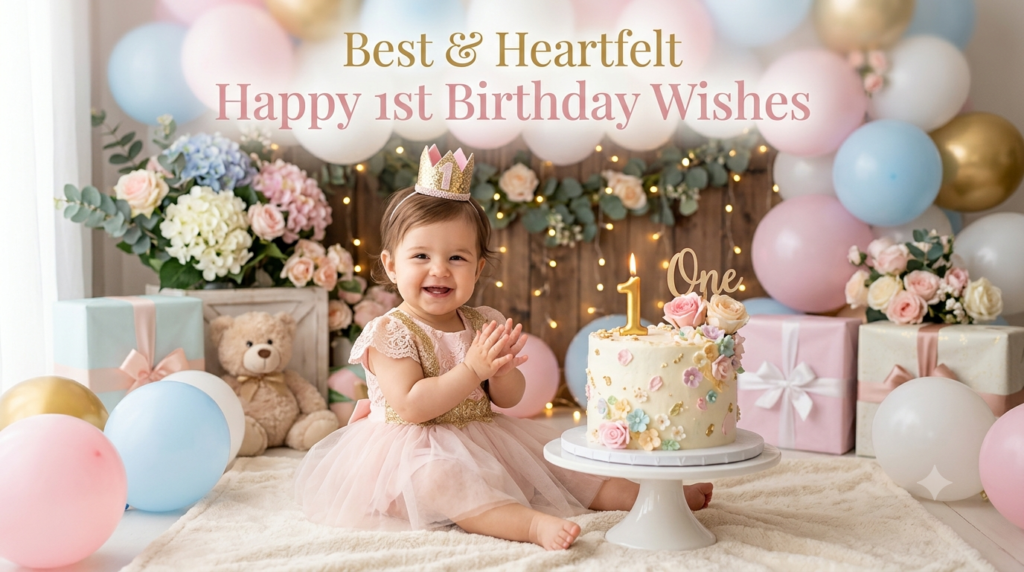 Best & Heartfelt Happy 1st Birthday Wishes