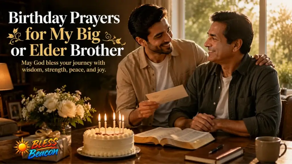 Birthday prayers for my big or elder brother
