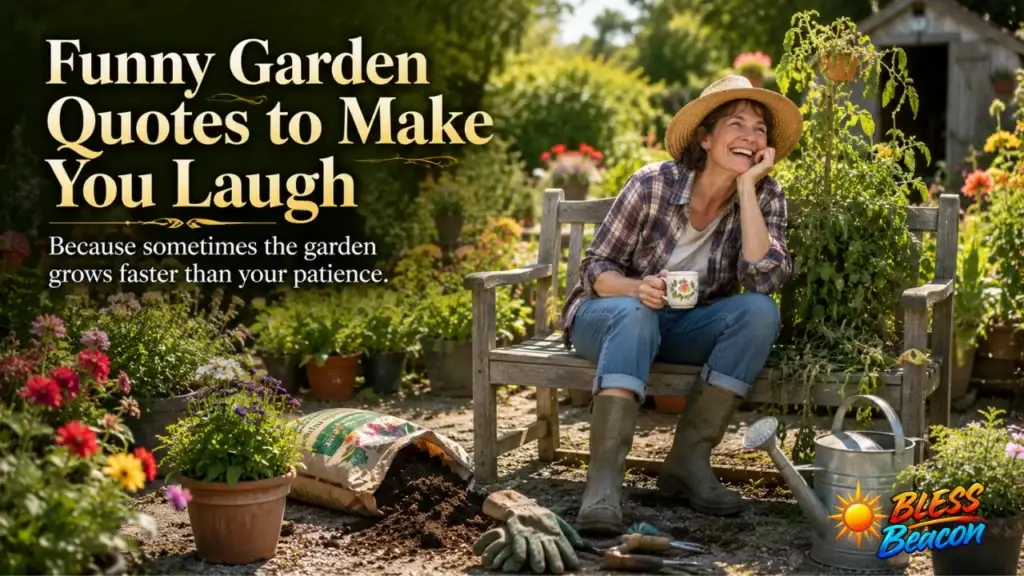 Funny garden quotes to make you laugh