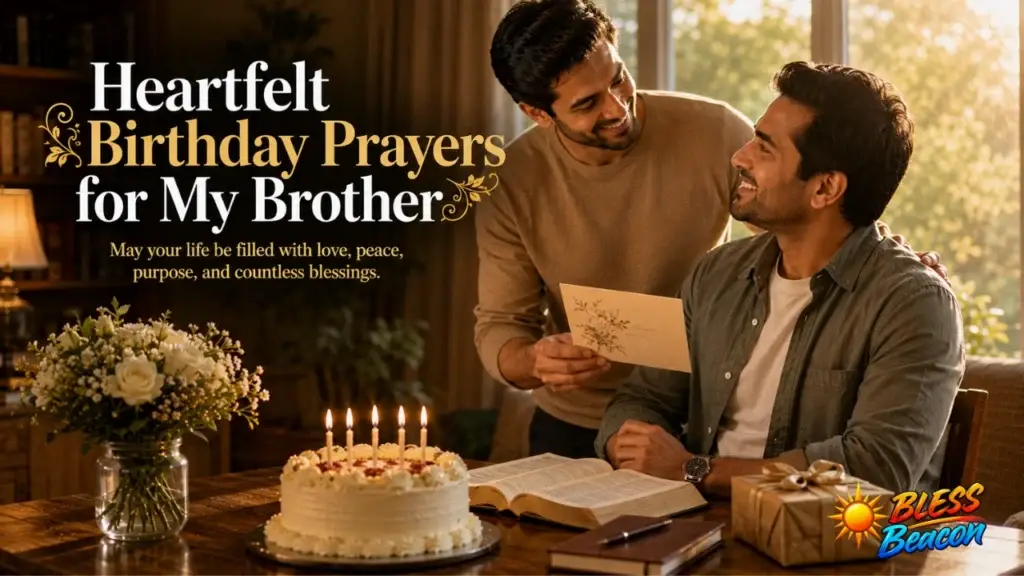 Heartfelt birthday prayers for my brother