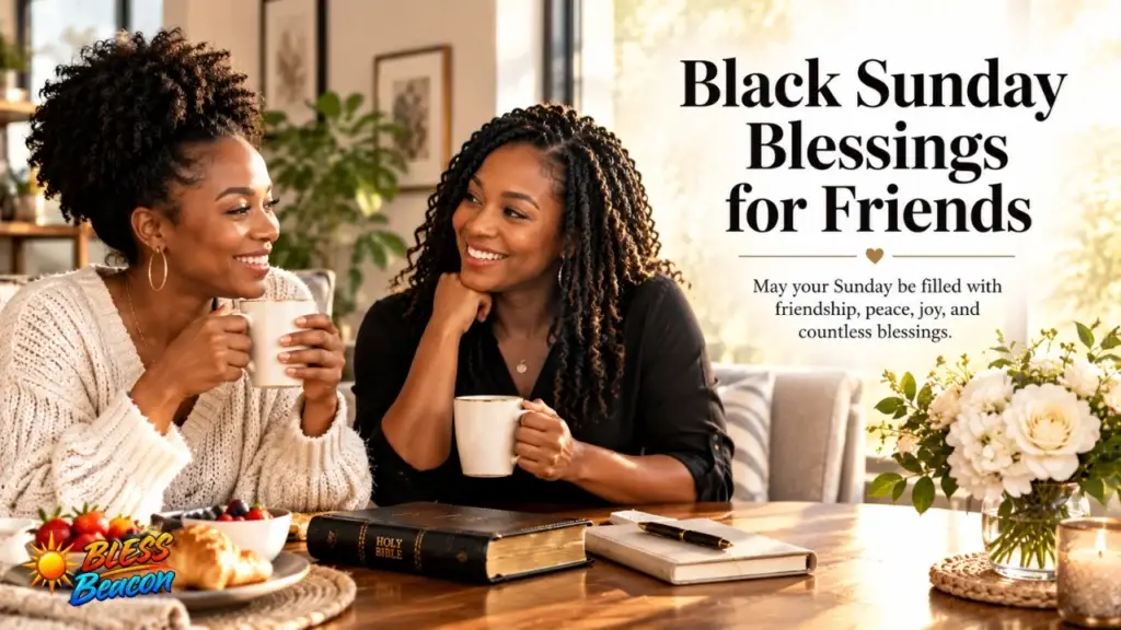 Black Sunday blessings for friends