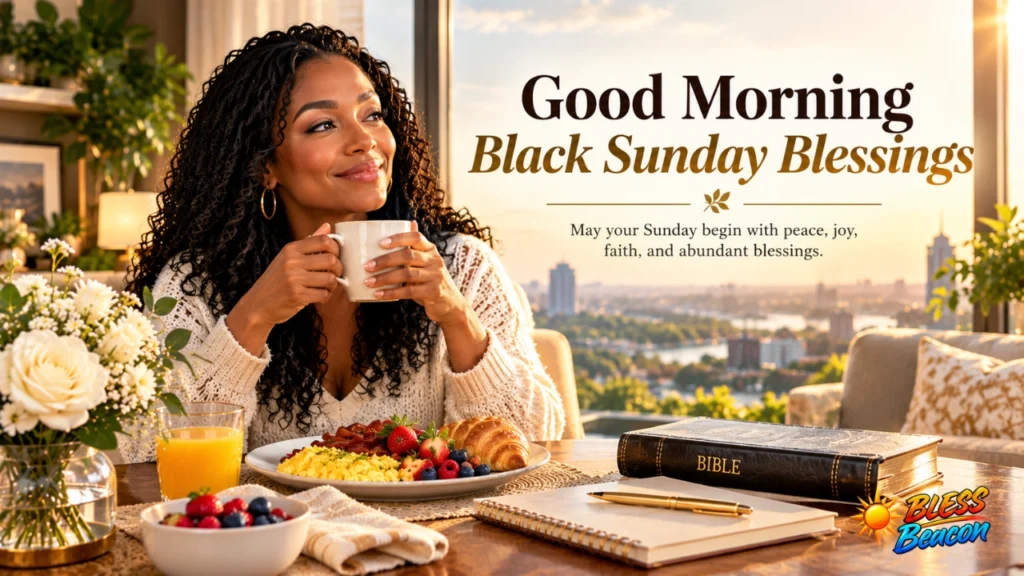 Good morning Black Sunday blessings