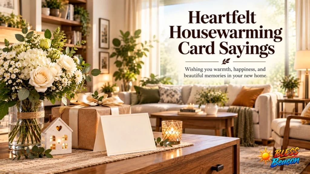 Heartfelt housewarming card sayings